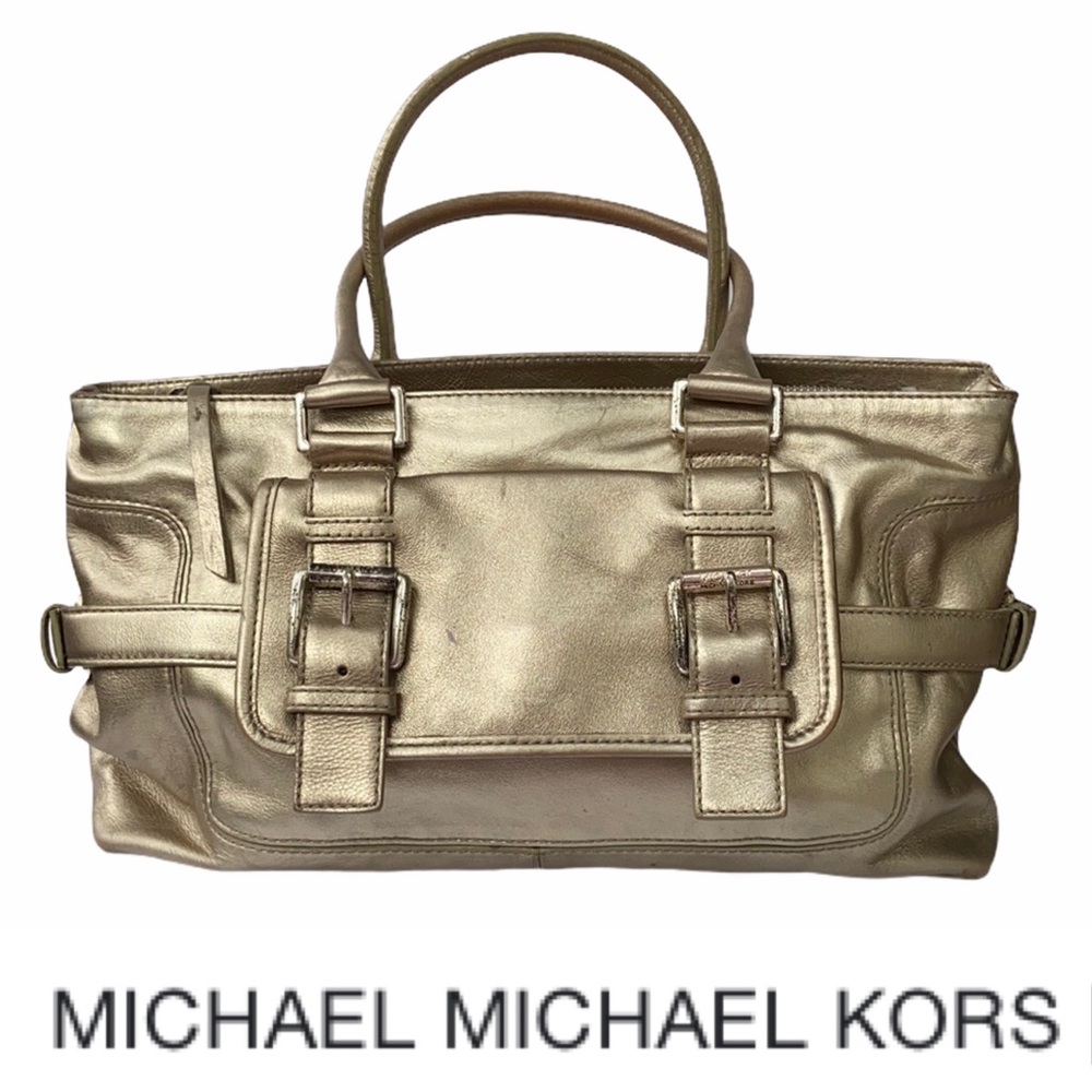 Michael Michael Kors Metallic Gold Leather Bag